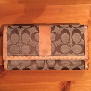 Coach wallet/checkbook holder